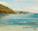 M.Browne Cohane, A quiet cove, oil on canvas
