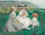 Jacqueline Marval, Jouer avec la poupée, oil on canvas
