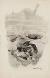 Georges Hugnet, Untitled, 1973, ink, photographs and paper collage on paper board