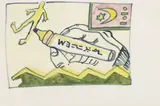 Robert Combas, Amar dessine un bonhomme!, 1982, ink on paper
