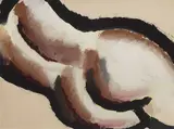 Edward Hagedorn, Reclining Torso, circa 1930, tempera on paper