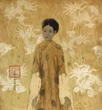 Bai Lien Hung, Untitled, 2004 (2), mixed media and lacquer on panel