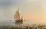 Théodore Gudin, Fischerboot bei Sonnenaufgang