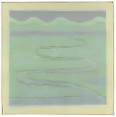 Bernd Koberling, Ohne Titel, 1967, Acryl auf Nessel, mit Kunststofffolie überspannt