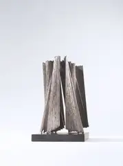 Brigitte und Martin Matschinsky-Denninghoff, (64/5), 1964, Messing und Zinn, auf Schiefersockel montiert