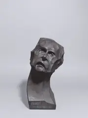 William Wauer, Albert Bassermann, 1921, Bronze mit schwarzer Patina