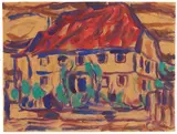 Christian Rohlfs, Rotes Dach