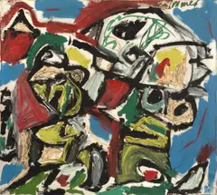 Hans-Peter Zimmer, Ohne Titel, 1961, Öl auf Leinwand