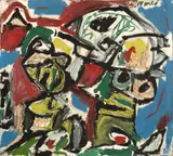 Hans-Peter Zimmer, Ohne Titel, 1961, Öl auf Leinwand