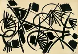 Ernst Wilhelm Nay, Ohne Titel, 1954, Tuschpinsel auf festem Schoeller-Papier