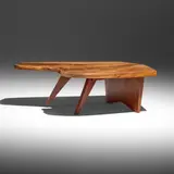 George Nakashima, Conoid coffee table, 1965, American black walnut