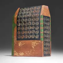 Morino Hiroaki Taimei, Untitled, 1991, glazed stoneware with sgraffito decoration