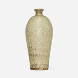Shimaoka Tatsuzo, Vase, glazed Mashiko stoneware with rope-pattern inlay
