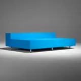 Maarten van Severen, BB97 Blue Bench, polyurethane foam and coating, enameled steel, plastic