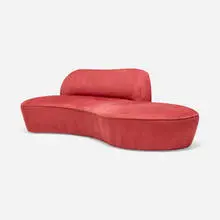 Vladimir Kagan, Zoe sofa, c. 2005, microsuede upholstery