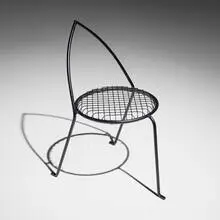 Eric Schmitt, Rare Orthodoxe chair, 1989, enameled steel