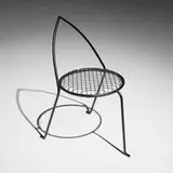 Eric Schmitt, Rare Orthodoxe chair, 1989, enameled steel
