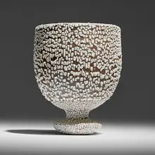 Chalice by Adam Silverman, 2012, glazed stoneware, sold Jul 2026