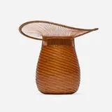 Jin Morigami, Untitled (Basket), woven and lacquered bamboo