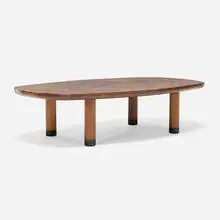 Sam Maloof, Coffee table, 2003, walnut, ebony, wood inlay
