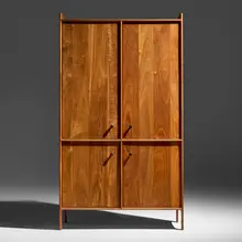 Sam Maloof, Armoire, 2008, walnut, ebony