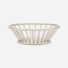 Michele de Lucchi, Bread dish, 1993, silver-plated brass