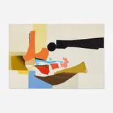 M. Martin Johnson, Untitled, acrylic and paper collage on board in artist-made frame