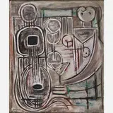 Jean Xceron, Untitled (Mandolin Abstraction)