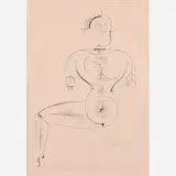Oskar Schlemmer, Figur von de Seite from Bauhaus portfolio