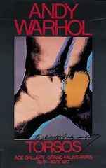 exhibition poster by Andy Warhol, 1977, sold Oct 2001