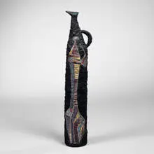 vase by Marcello Fantoni, 1950s, glazed stoneware, sold Oct 2001