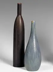 vase by Carl-Harry Stålhane, c. 1950, glazed ceramic, sold Oct 2001
