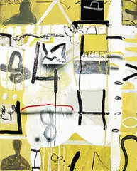 Untitled by Joseph Stabilito, 1992, acrylic on board, sold Oct 2001
