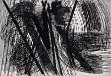 Le Tourbillon by Hans Hartung, etching, sold Oct 2001