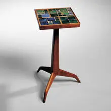 Edward Wormley, Janus side table, 1957, walnut