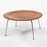 CTM by Charles and Ray Eames, 1946, walnut, steel, sold Oct 2001