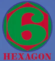 Polygon #6 Hexagon by Robert Indiana, 1975, silkscreen, sold Oct 2001
