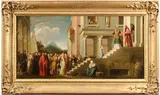 Paolo Veronese, The marriage at Cana; The presentation of the virgin (a pair), both oil on canvas