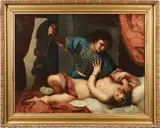 Felice Ficherelli, The rape of Lucretia, oil on canvas