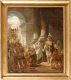 Felice Giani, Outside the senate, oil on canvas