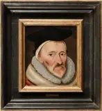 Anglo-Dutch School, A portrait of a bearded man, oil on panel