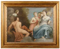 Anton Wilhelm Tischbein, Juno and Aeolus, oil on canvas