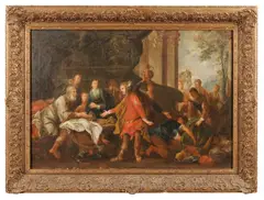 Gerard Hoet, Jacob before Esau, oil on canvas
