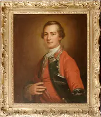 Thomas Gainsborough, A portrait of a military officer, oil on canvas