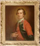 Thomas Gainsborough, A portrait of a military officer, oil on canvas