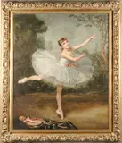 P.J. Robert, An arabesque, oil on canvas