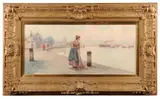 Rudolph Andriz, Awaiting the return, oil on canvas