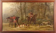 Paul Malenson, A pause in the hunt, oil on canvas