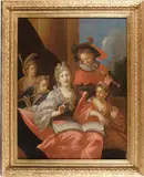 A musical party by French School, oil on canvas, offered Jun 2019