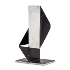Beverly Pepper, Two elements late 1960s chrome-plated and